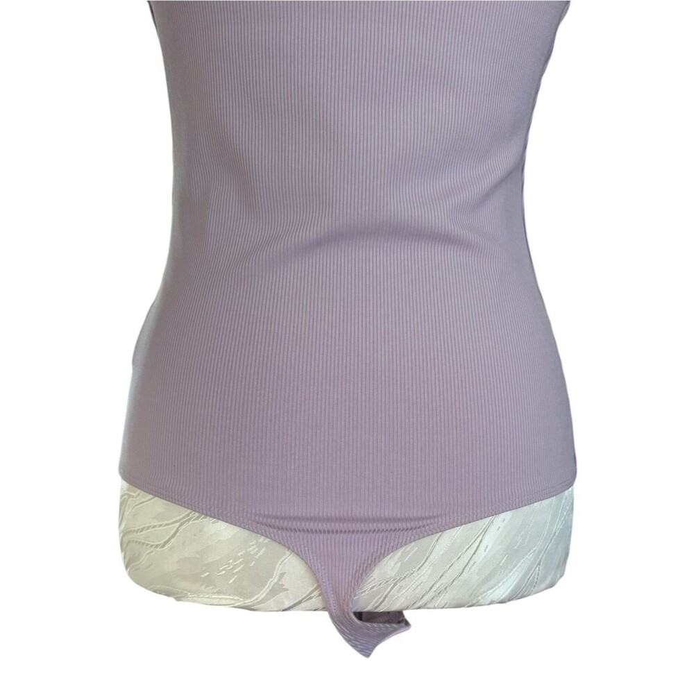 Express Lavender Ribbed Bodysuit - Picture 6 of 7